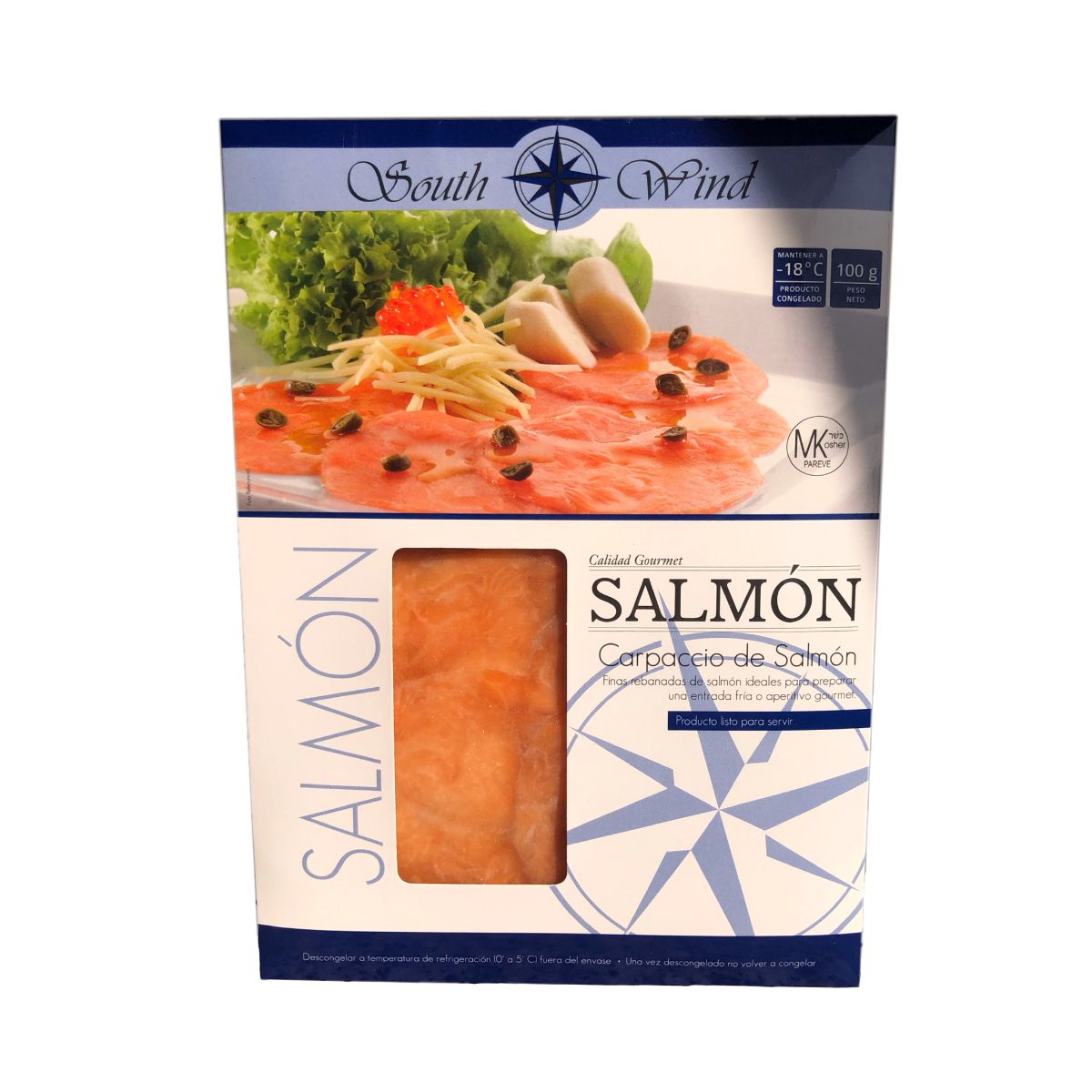 Carpaccio de Salmón South Wind 100 gr.