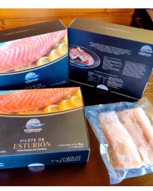 Filete esturion caja de 1kg sin piel